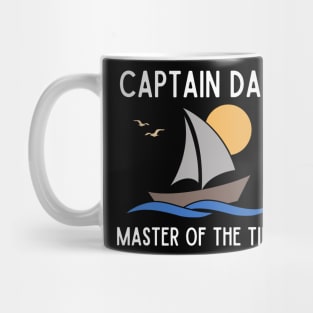 Captain Dad Master of the Tide Sailboat Mug